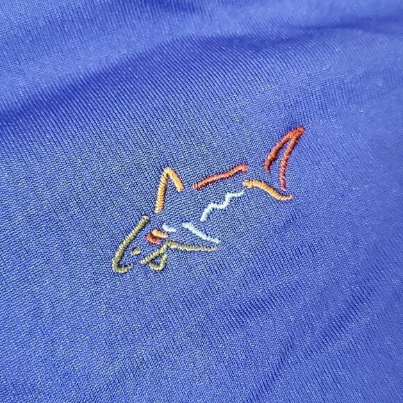 NWOT Greg Norman Freedom Micro Pique Stretch Golf Polo Maritime Blue Size Small - Picture 3 of 11